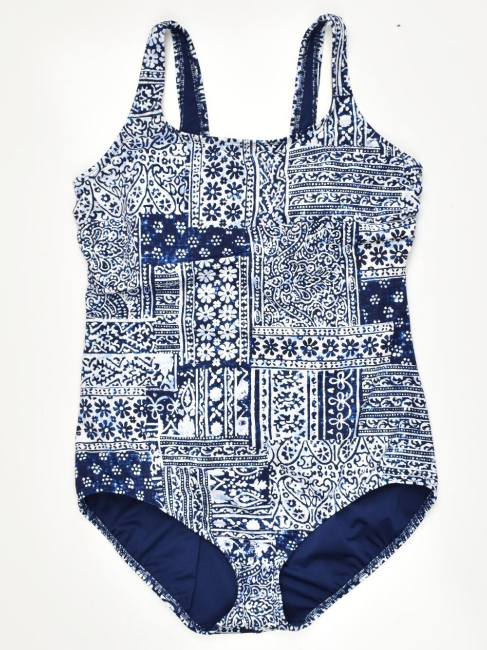 Lands' End Soft Cup Tugless Sporty One Piece Swimsuit - 14P